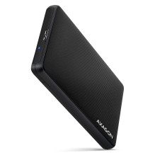 Axagon EE25-SL atminties įrenginio korpusas HDD / SSD korpusas, juodas, 2,5 colio