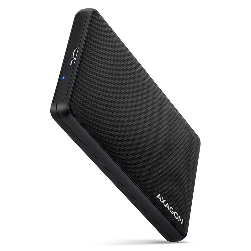 Axagon EE25-SL atminties įrenginio korpusas HDD / SSD korpusas, juodas, 2,5 colio