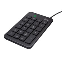 Trust 22221 skaitmeninė klaviatūra Laptop / PC USB juoda