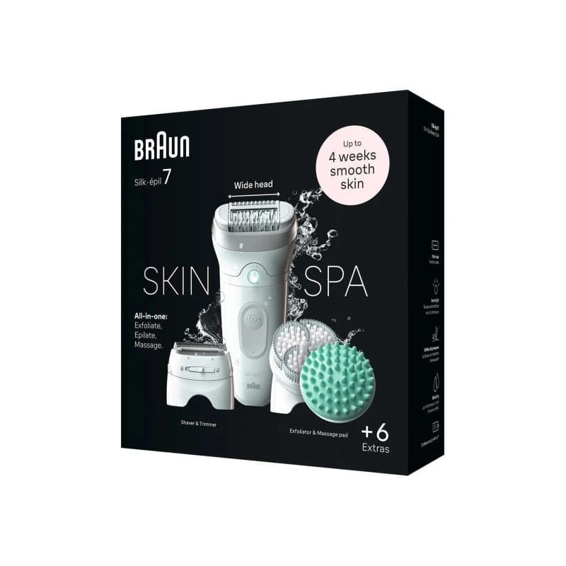Braun Silk-epil 7 7-081 epilator 40 tweezers White