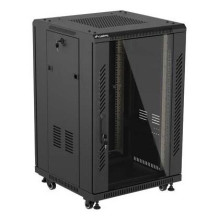 Lanberg FF01-6618-12B rack cabinet 18U Freestanding rack Black
