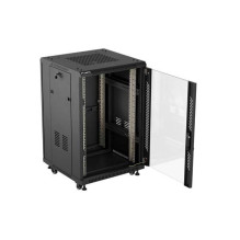 Lanberg FF01-6618-12B rack cabinet 18U Freestanding rack Black