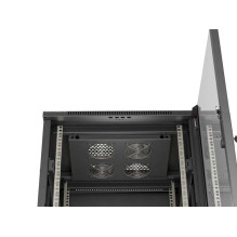 Lanberg FF01-6618-12B rack cabinet 18U Freestanding rack Black
