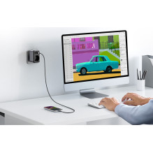 Maitinimo ilgintuvas - Ugreen CD314 30 W GaN, 2 USB-A, USB-C PD, kintamosios srovės lizdas Maitinimo ilgintuvas - Ugreen CD314 30 W GaN, 2 USB-A, USB-C PD, kintamosios srovės lizdas