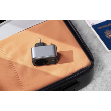 Maitinimo ilgintuvas - Ugreen CD314 30 W GaN, 2 USB-A, USB-C PD, kintamosios srovės lizdas Maitinimo ilgintuvas - Ugreen CD314 30 W GaN, 2 USB-A, USB-C PD, kintamosios srovės lizdas