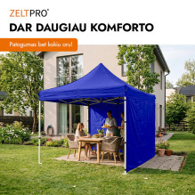 Shopping Tent 3x4.5 Blue Zeltpro PROFRAME Shopping Tent 3x4.5 Blue Zeltpro PROFRAME
