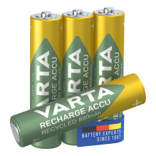 Įkraukite Akku Recycled AAA Micro 4er 800mAh Įkraukite Akku Recycled AAA Micro 4er 800mAh