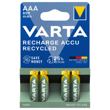 Įkraukite Akku Recycled AAA Micro 4er 800mAh Įkraukite Akku Recycled AAA Micro 4er 800mAh