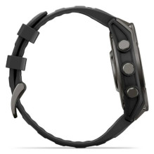 Išmanusis laikrodis Garmin Fenix 9 - 47mm, anglies pilkos spalvos DLC titano spalvos su juodu silikoniniu dirželiu Išmanusis laikrodis Garmin Fenix 9 - 47mm, anglies pilkos spalvos DLC titano spalvos su juodu silikoniniu dirželiu
