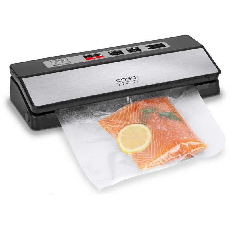 Caso Bar Vacuum sealer VR 390 advanced Power 110 W Temperature control Black / Stainless steel