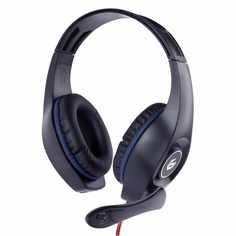 Gembird GHS-05-B headphones / headset Wired Head-band Gaming Black Blue