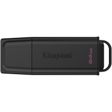 Kingston Technology DataTraveler 64GB Portable USB 3.2 Gen 1 Exodia Black