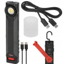 LED handheld rechargeable lamp Brennenstuhl HL 600 AD with fast charging option dynamo 600+180lm, IP54 1178590200
