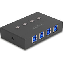 USB jungiklis Delock 5 Gbps jungiklis 4 kompiuteriams prie 1 įrenginio USB jungiklis Delock 5 Gbps jungiklis 4 kompiuteriams prie 1 įrenginio