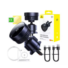Baseus MagPro car holder with 15W Qi2.0 induction charger (black)