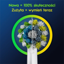 ORAL-B REPLACEMENT TOOTHBRUSH HEADS CROSSACTION 6 PCS WHITE ORAL-B REPLACEMENT TOOTHBRUSH HEADS CROSSACTION 6 PCS WHITE