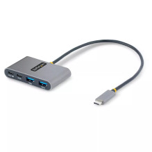 StarTech.com 4-Port USB-C USB-C su 100W Maitinimo perdavimas - 2x USB -A USB 3.0 2x 5Gbps – 1ft ( 30cm ) Long Kabelis – 