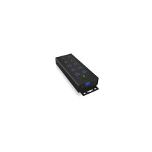 ICY BOX IB-HUB1703-QC3 USB 3.2 Gen 1 (3.1 Gen 1) B tipo 5000 Mbps Juoda