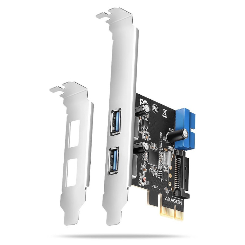 Axagon PCEU-232RS PCIe valdiklis 2x ext. + 2x tarpt. USB 5Gbps