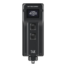 Nitecore T4K žibintuvėlis Juodas žibintuvėlis ant raktų pakabuko LED