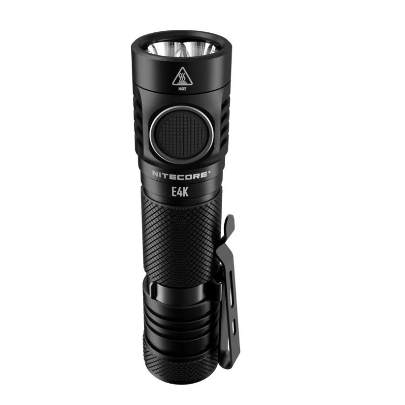 Nitecore E4K Juodas rankinis žibintuvėlis LED