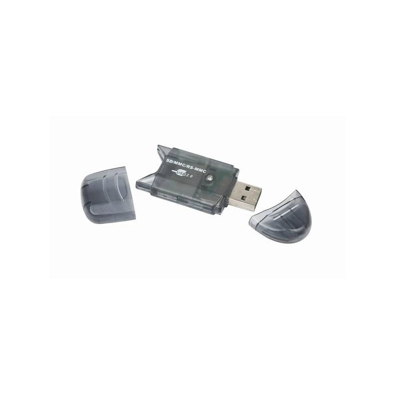 Gembird FD2-SD-1 kortelių skaitytuvas USB 2.0 Juodas