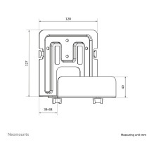 Neomounts Universelle tiefenverstellbare (4,7-7,6 cm) Mediaplayer-Halterung 5KG AWL-450BL Neomounts Universelle tiefenverstellbare (4,7-7,6 cm) Mediaplayer-Halterung 5KG AWL-450BL