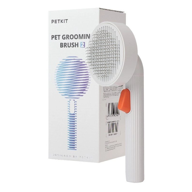 PETKIT Didelis naminių gyvūnėlių priežiūros šepetys, 2 balti