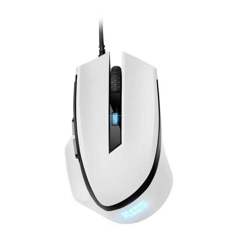 Sharkoon SHARK Force II“ žaidimų pelė, dešiniarankiams, USB A tipo, optinė, 4200 DPI