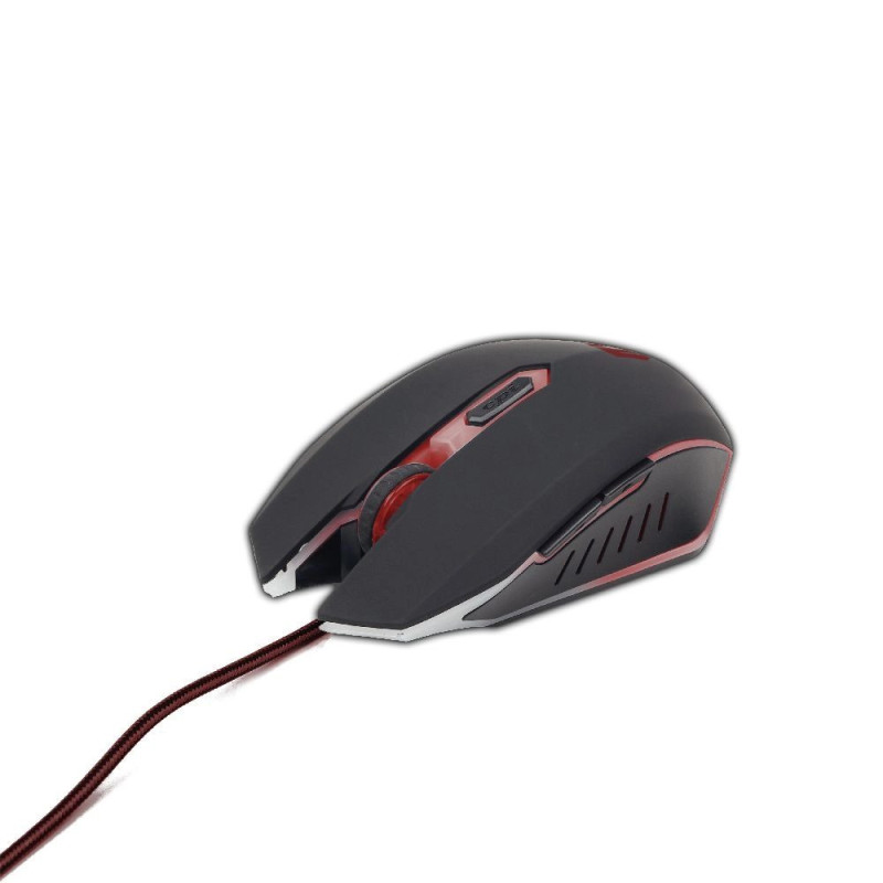 Gembird MUSG-001-R mouse Gaming Ambidextrous USB Type-A 2400 DPI
