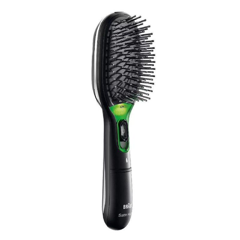 Braun BR710 Suaugusiųjų irklinis plaukų šepetys, juodai žalias, 1 vnt.