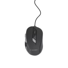 Gembird MUS-6B-01 pelė Biuro pelė, skirta abiem rankoms, USB A tipo, optinė, 1600 DPI