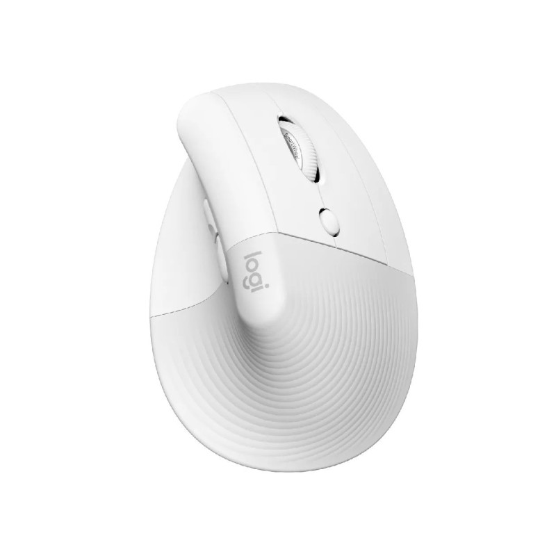 Logitech - Lift for Mac Vertical Ergonomic Mouse - OFF-WHITE
