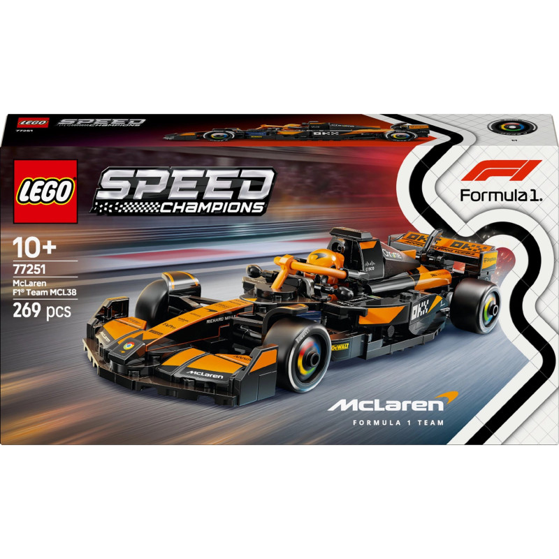 LEGO Greitis Champions 77251 -McLaren F1 Registruota komanda MCL38 kilpa-auto