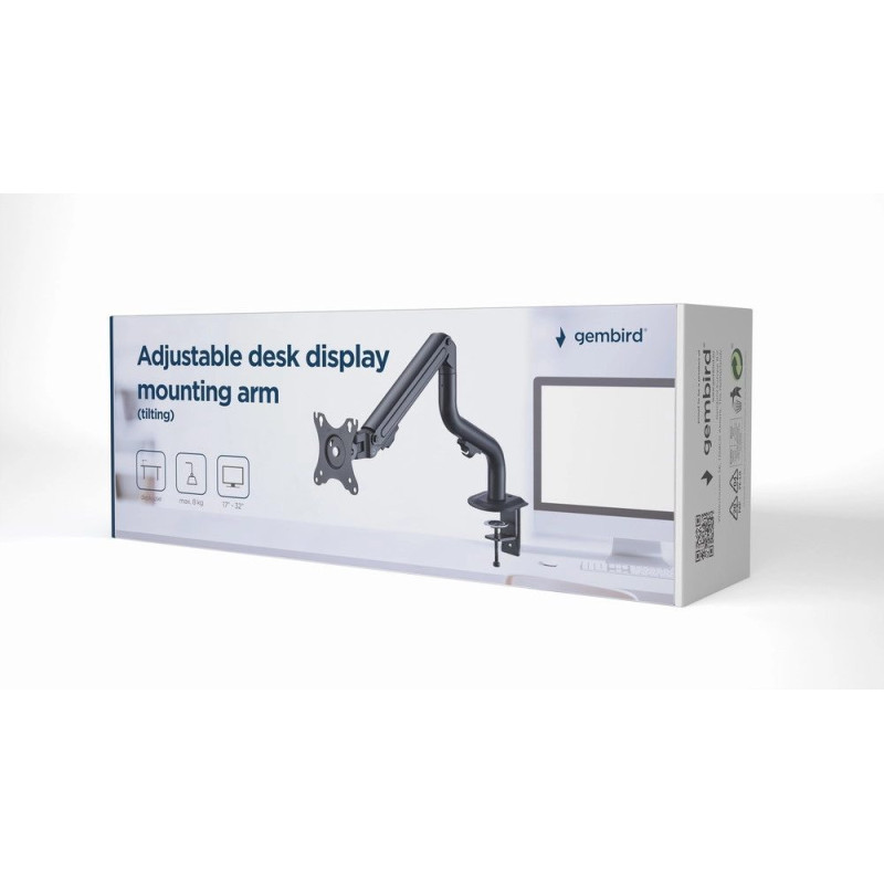 Gembird MA-DA1-02 monitor mount / stand 81.3 cm (32") Desk Black