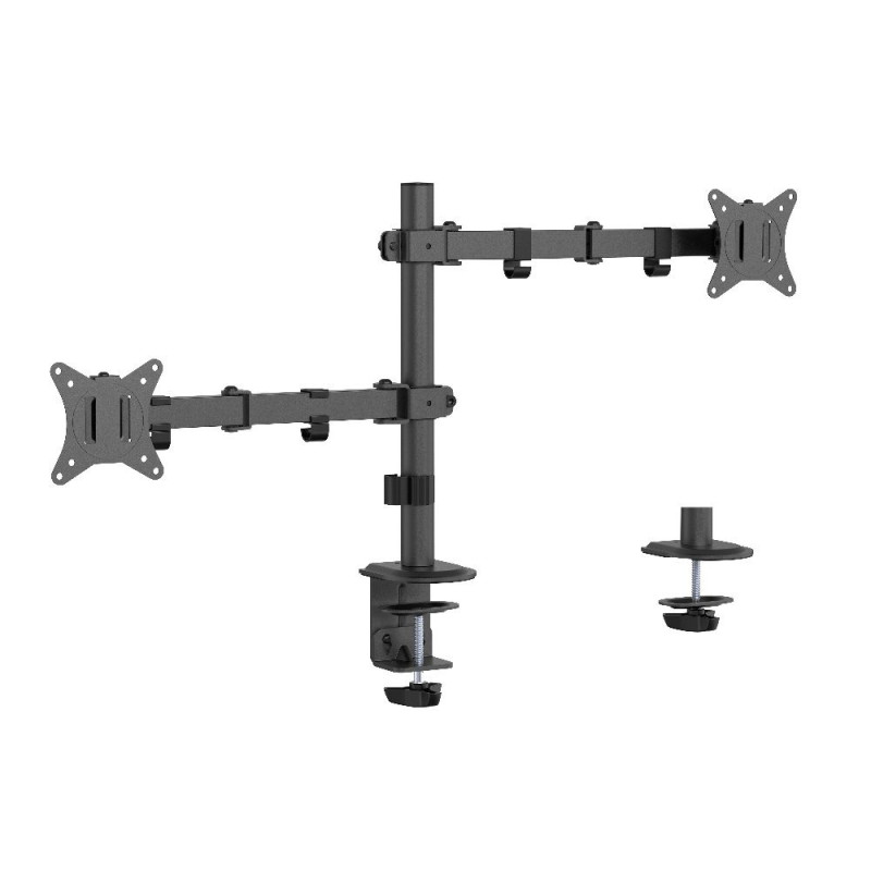 Gembird MA-D2-03 monitoriaus laikiklis / stovas 81,3 cm (32") stalas, juodas