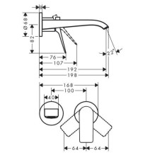Praustuvo maišytuvas Hansgrohe Vivenis 75050000, chromo