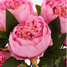 Bouquet of artificial flowers, rose, pink col., 55 cm