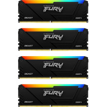 Kingston Fury Beast RGB Black 4x8GB DDR4 3600MHZ DIMM KF436C17BB2AK4 / 32 Kingston Fury Beast RGB Black 4x8GB DDR4 3600MHZ DIMM KF436C17BB2AK4 / 32