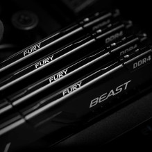Kingston Fury Beast Black 4x16GB DDR4 3200MHz DIMM CL16 KF432C16BB1K4 / 64 Kingston Fury Beast Black 4x16GB DDR4 3200MHz DIMM CL16 KF432C16BB1K4 / 64