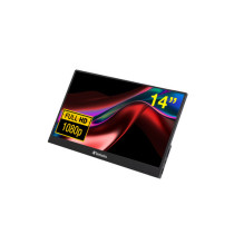 Verbatim 49590 14" Portable Monitor, 35.6 cm, 1920x1080 pixels, Full HD, LCD, 6 ms, Black