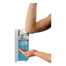 Bartscher Dezinfekavimo priemonės dozatorius PS 0,9L-W 850019 sidabrinis, baltas plastikas 0,9 l, 1 vnt.