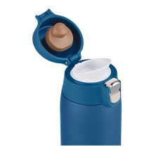 TRAVEL MUG light Thermobecher (Dunkelblau, 0,4 litro, Flip-Deckel)