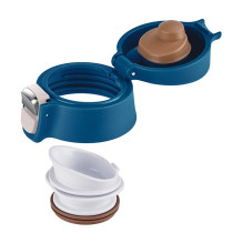 TRAVEL MUG light Thermobecher (Dunkelblau, 0,4 litro, Flip-Deckel)