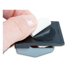 Rollenclips 3.3 cm selbstklebend, Wandmontage silber Rollenclips 3.3 cm selbstklebend, Wandmontage silber