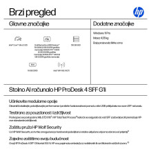 HP ProDesk 4 SFF G1i CU5 225 / 16GB / 512SSD / W11 Pro QWERTY HP ProDesk 4 SFF G1i CU5 225 / 16GB / 512SSD / W11 Pro QWERTY