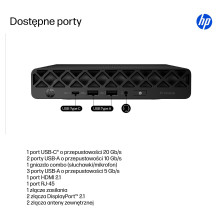 HP ProDesk 4 Mini G1i CU5 225T / 16GB / 512SSD / W11 Pro QWERTY HP ProDesk 4 Mini G1i CU5 225T / 16GB / 512SSD / W11 Pro QWERTY