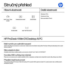 HP ProDesk 4 Mini G1i CU5 235T / 16GB / 512SSD / W11 Pro QWERTY HP ProDesk 4 Mini G1i CU5 235T / 16GB / 512SSD / W11 Pro QWERTY