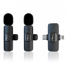 Lavalier mikrofono rinkinys - Media Tech Micro-Mic Duo MT416 2 siųstuvai imtuvas