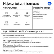 HP EliteBook 8 G1i CU5 228V / 32GB / 512SS / W11 Pro QWERTY HP EliteBook 8 G1i CU5 228V / 32GB / 512SS / W11 Pro QWERTY